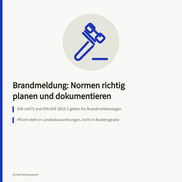 Brandmeldeanlagen nach DIN 14675 planen, dokumentieren und warten. Brandmeldung Normen für Betriebe richtig planen und dokumentieren