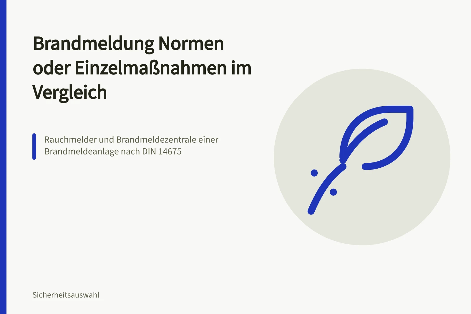 Rauchmelder und Brandmeldezentrale einer Brandmeldeanlage nach DIN 14675